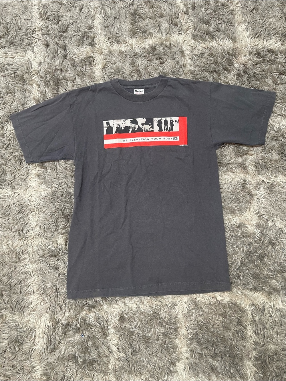 Vintage U2 Elevation Tour 2001 Double-Sided Concert T-Shirt